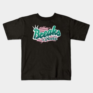 BREAKS - Rule (Teal/cotton candy pink) Kids T-Shirt